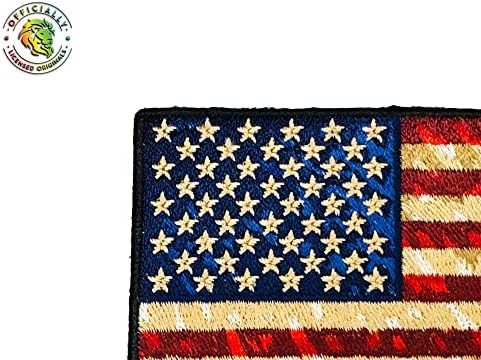 Tegljača američke zastave, 5 x3 željezo / šivanje, visoki nit Rayon vezeni za jakne, kape, torbe, odjeću i