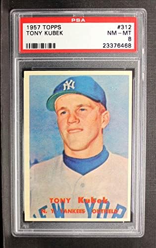 1957. topps 312 Tony Kubek New York Yankees PSA PSA 8,00 Yankees