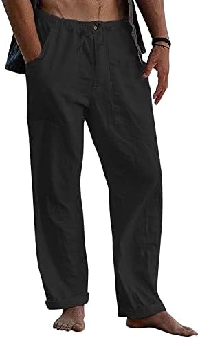 Muške jogging hlače muškarci haljine hlače labave ležerne hlače od pune boje pamučne pantalone