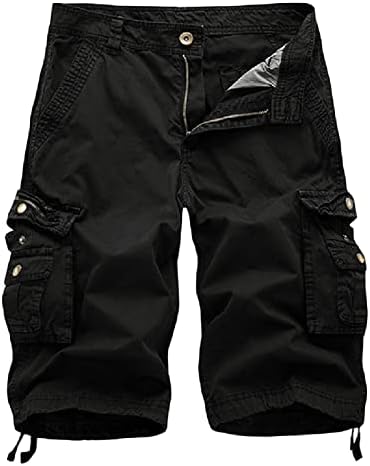 Muški pamučni keper šorc sa više džepova lagani opušteni teretni kratki ležerni vojni kratki pantalone