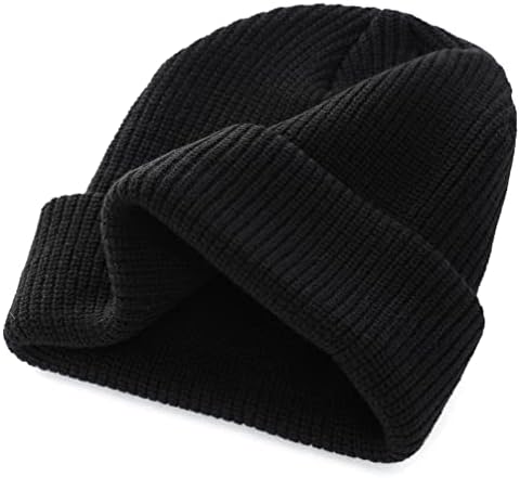 Connectyle klasični muški topli zimski šeširi akrilna pletena manžetna kapa dnevna kapa