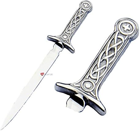 I LUV LTD otvarač za pismo 18cm Pewter ručka Celtic Hilt dizajn mača Idealan vjenčani poklon