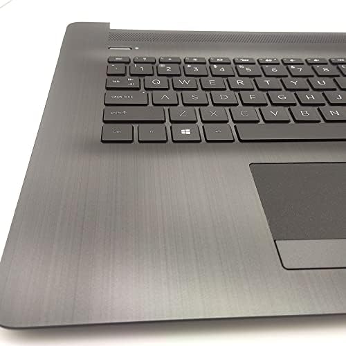 Jxjslp zamjena za HP Laptop 17-by 17-ca 17T-by 17z-ca gornji slučaj Palmrest us Layout Tastatura sa pozadinskim osvjetljenjem sa 73h0 touchpad sklop L22749-001 siva