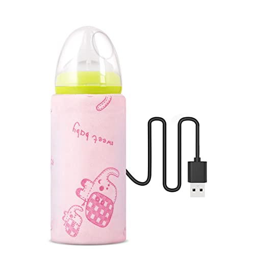 Grejač za flašice za bebe prenosivi grejač za mleko beba, grejač za mleko beba 42 stepena USB grejač za flašice za bebe mleko, grejač za flašice za hranjenje beba za kućne aktivnosti na otvorenom putovanje