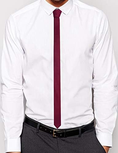 GUSLESON Fashion 1.58 (4cm) jednobojne kravate i džepni kvadratni Setovi za muškarce + Poklon kutija