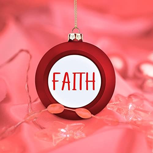 Zabava trendi Božić zimska sezona Citati Ornament, crveni Božić riječi vjera loptu ukrasi visi uspomenu