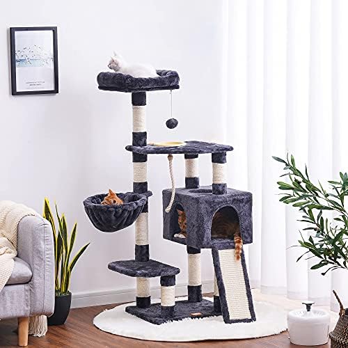 Heybly Cat Tree Cat Tower za zatvorene mačke Multi-Level Cat Furniture Condo