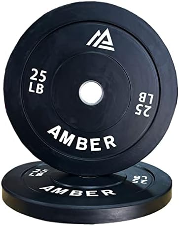 Amber World Wide Olimpijske Braničke ploče sa 2 inčnim pločama za utege od nerđajućeg čelika, pločama za