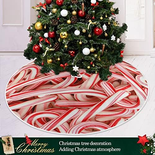 Alaza Christen Tree Decoration, Mali mini Tree suktni ukras 35,4 inča sa Candy Canes Božić za božićnu zabavu Kućni ukrasi
