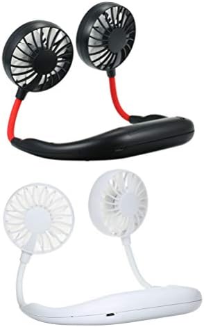 Ipetboom Muška ogrlica Muška ogrlica izrekarska mini ventilator, 1 PC Ručni Personal Fan USB punjivi izrez ventilator 360 stupnjeva BESPLATNI ROTACIJSKI VLASTI Ogrlice od ogrlice