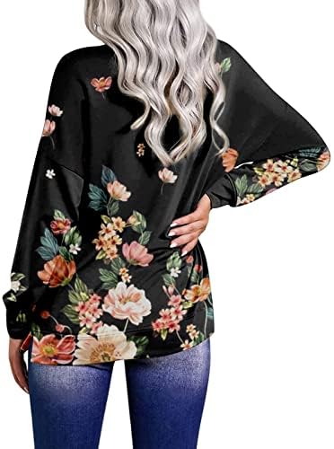 Ženske Prevelike Majice Casual 1/4 Pulover Sa Patentnim Zatvaračem Dugi Rukavi Duksevi Modni Print