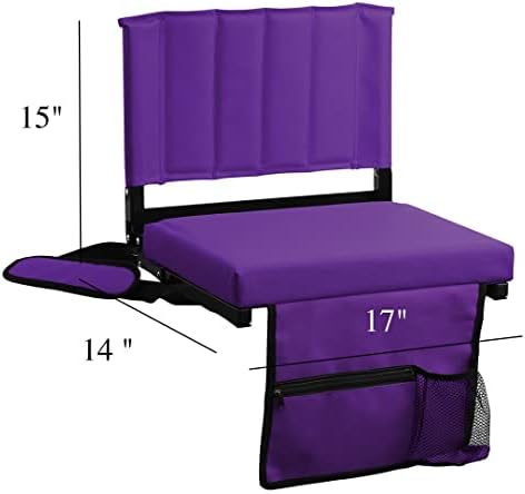 Jst GAMEZ sjedište stadiona za tribine sa podstavljenim jastukom sklopive i kompaktne stolice za sjedišta stadiona s podrškom za leđa i naramenicom-ugrađeni držač za čaše