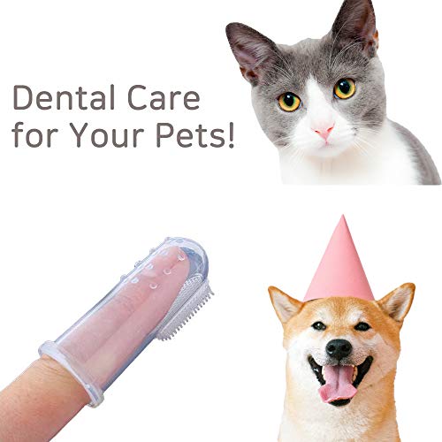 Seunn četkica za pseću četkicu za zube-četkica za zube za mačke i pse-Set od 3 četkice za oralnu njegu za