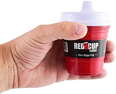 Red Cup dnevni Baby Sippy Cup Red Party Cup, Party Cups Adorably slatka učenik 8 oz. Sippy šolja za bebe, malu decu i decu. BPA besplatno, ekološke šolje, jednostavne za nošenje, prijateljske za putovanja