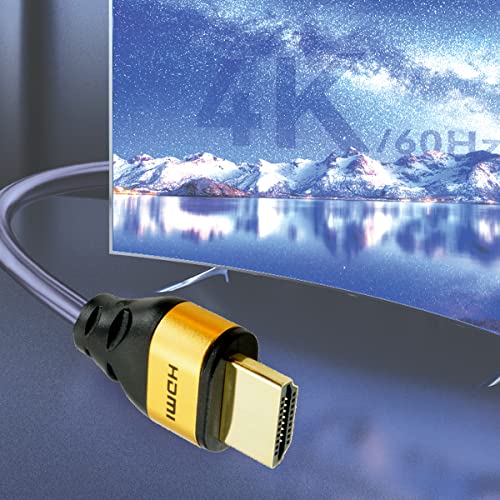 Micro HDMI do HDMI kabl 25ft, 4k 60Hz Micro HDMI 2.0 Podrška za kabel HDR 3D ARC High Speed ​​18Gbps kompatibilan sa herojem 7 6 5 Sony A6000 A6300 fotoaparat Nikon B500 Yoga 3 Pro