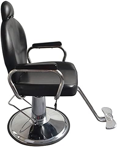Sbsnh 8735 Man Barber stolica sa naslonom za glavu crni salonski namještaj