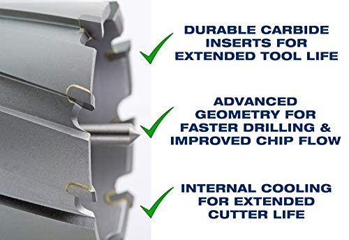 CS Unitec 9-1-130c TCT prstenasti rezač 15/16 Dia. X 1 depth Carbide Tip bitovi za sečenje alata za magnetne bušilice