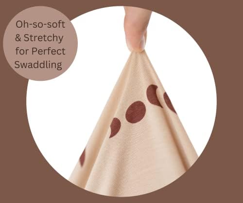 Leyl & Ari Bamboo Swaddle pokrivač sa pokrivačem | Primanje ćebad za novorođene bebe | Džersey swaddle pokrivač