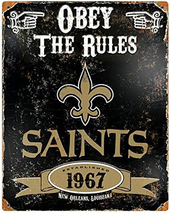Party Animal NFL New Orleans Saints reljefni metalni znak