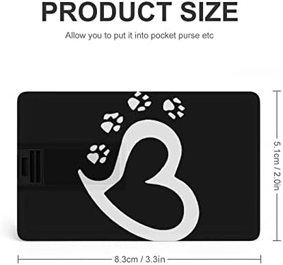 Cat Dog Paw Prints Heart Drive USB 2.0 32G i 64g Prijenosna memorijska kartica za PC / laptop