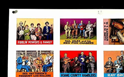 R. Crumb Pioneers of Country Music Original Vintage Uncut Card Set Proof Sheet