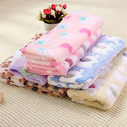 Zhaolei Bed pokrivač meko fleece Cat jastuk za jastuke Zima topla šapa Print kućnih ljubimaca Pokrijte
