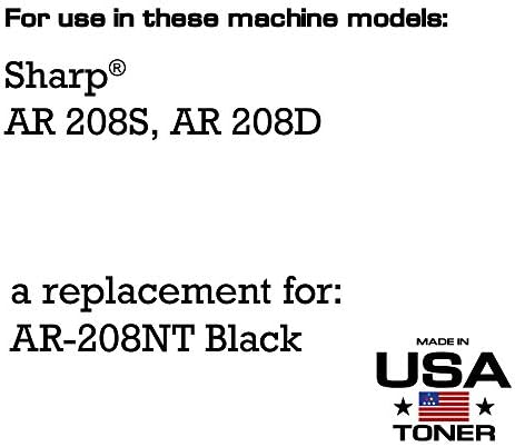 MADE IN USA Toner Compatible zamjena za upotrebu u Sharp AR 208D, AR 208S, AR-208NT