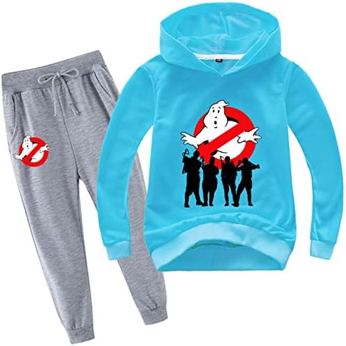Huanxa Kids Pulover dugih rukava s kapuljačom-Ghostbusters Hoodies i jogging hlače Grafički zvezni