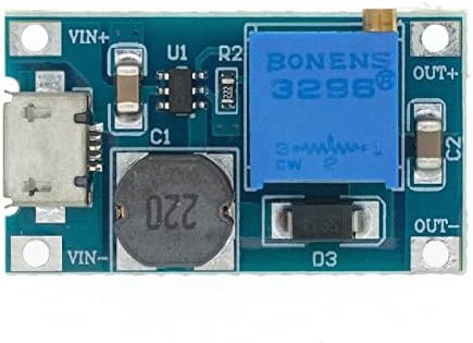 ZYM119 MT3608 DC-DC podesivi modul za pojačanje 2a pojačana ploča Step Up modul sa/bez Micro USB 2V-24V do