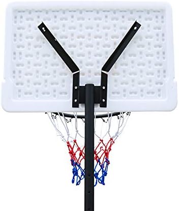 HaoKang prenosivi košarkaški obruč sa podesivim sistemom visine na otvorenom 28 pozadina i točkovi za tinejdžere