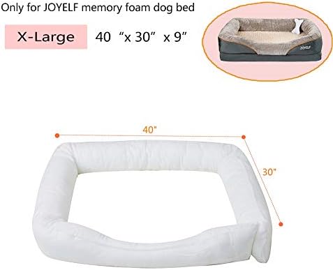 Otvor ortopedska memorija pjena za pse za pse za zamjenu za zamjenu za punjenje natkati punjenje jastuk - X-Velike veličine