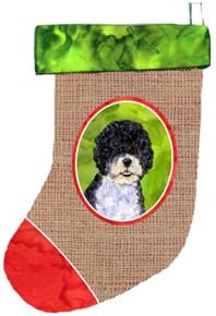 Caroline's Breasures portugalski vodeni pas Božićne čarape, 11 x 18, višebojni