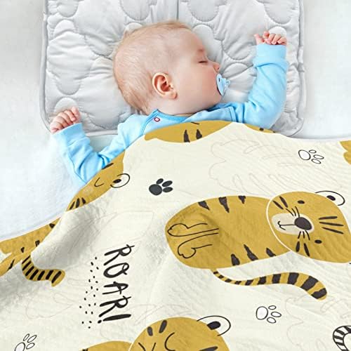 Swaddle pokrivačica Little Tiger pamučna pokrivačica za dojenčad, primanje pokrivača, lagana
