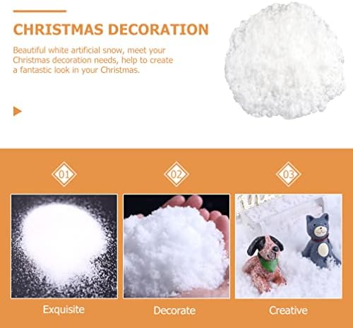 Gadpiparty Fidgets Božić lažni snijeg dekor Umjetne suhe plastike snijeg odmor Sparkling Faux pahulje za