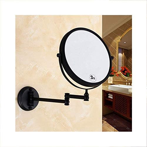 Ogledalo za kupatilo zidno ogledalo za šminkanje dvostrano 3x uvećanje okretno za 360°koje se proteže