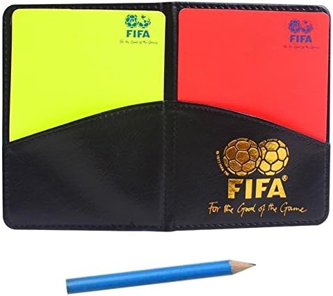 Miaoduo Nova bilježnica novčanika za fudbalske fudbalske fudbalske sudije sa crvenim kartonom i žutim kartonom