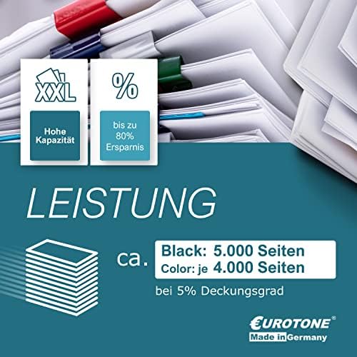 8x Eurotone prerađeni Toner za HP Color Laserjet 2550 2820 2840 LN AIO L N zamjenjuje Q3960A-63A