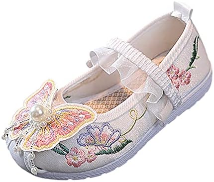 Devojke Sa Ravnim Dnom Vezene Sandale Moderan Antikni Kostim Deca Performanse Dečije Devojčice Cipele