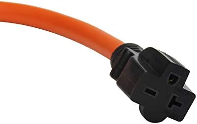 PLIS 6-50P do 6-15R / 6-20R RV / raspon / generator produžni kabel, zavarivač utikač napajača, narančasta