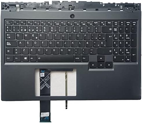 Zamjenska tastatura za Laptop kompatibilna za Lenovo Legion 5-15arh05 5-15arh05h 5-15imh05 15imh05h Y7000 2020 5cb0z27669 španski raspored sa pozadinskim osvetljenjem sa Palmrest gornjim poklopcem bez dodirne table