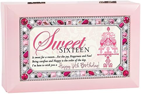 Vikendica Vrt Sweet Sixteen Joy Sreća Fun Matte Pink Nakit Muzička kutija igra Vi osvetlite moj život