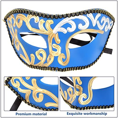 Gatuida Vintage Decor Masquerade maska ​​Mask Party Maska Venecijanska plastična maskarsko maska ​​na