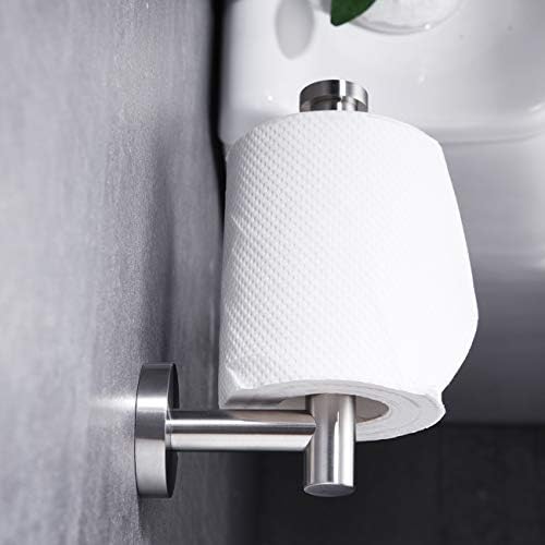 Hoooh držač toaletnog papira SUS304 Nerđajući čelik dozator papirnih ubrusa za kupatilo za kupatilo zidni nosač,