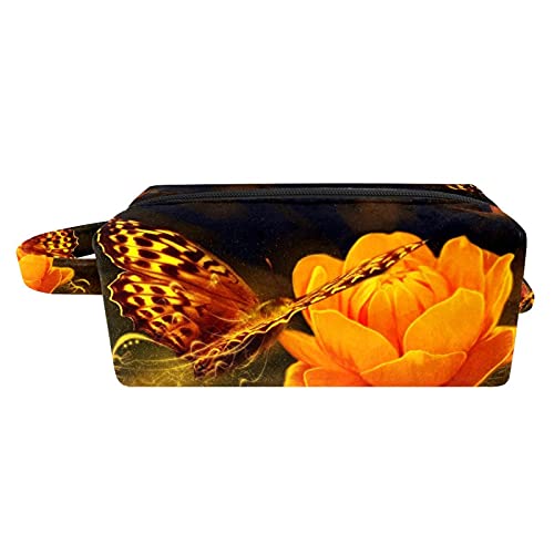 Torba za šminku Travel Kozmetička torba Cvjetni i leptir toaletna torba Organizator torbica sa patentnim zatvaračem i ručkom