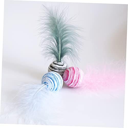 Ovast 6pcs loptice grebanje plave trening kuglični igrački zadirkivanje lijepe imitirane životinje ružičasti