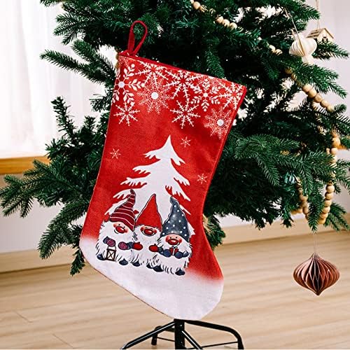 Velike čarape bombone božićne ukrase Kućni odmor Božićni ukrasi za zabavu Kamin Božićni vijenac za dnevni