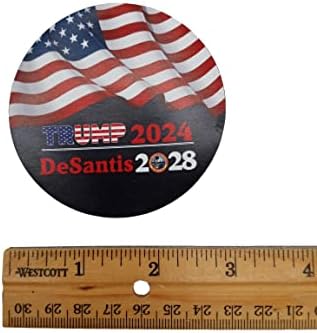Trump 2024 Desantis 2028 magnet za poštanski sandučić za automobile ili ormar don i Ron za predsjednika vodootporno