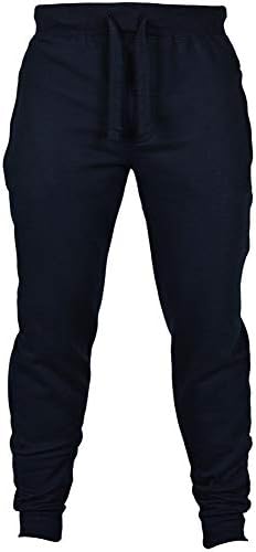 MorwenVeo muške osnovne pantalone od flisa - aktivne Jogger trenirke modne pantalone sa džepovima-5