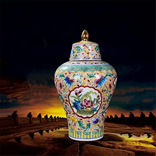 WDFFFE Antikni kineski stil plemeniti emajl porculanski plemićnjak palače ukras za ukrašavanje rukom zlatni zlatni keramički đumbir jar