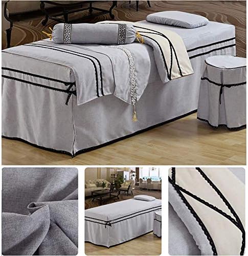 ZHUAN masažni stol Setovi listova 6 komada masažni Kreveti suknja jastučnica stolica Navlaka za krevet Zastava jastuk pun Okrugli za Beauty Bed-j 60x180cm